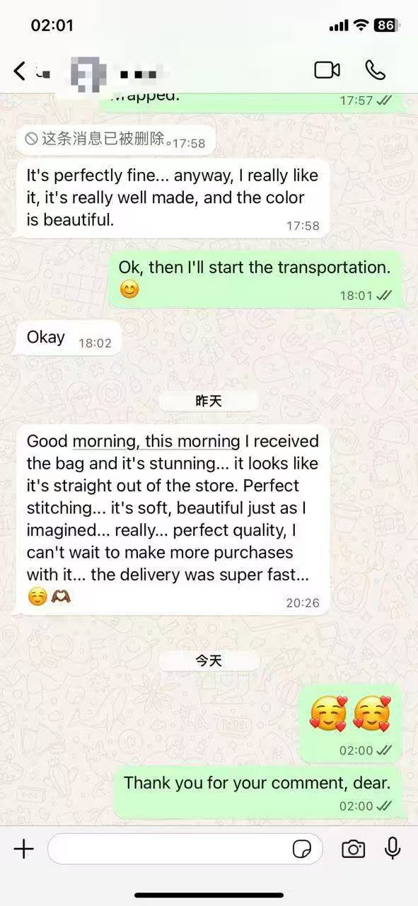 Customer praises quality and delivery
